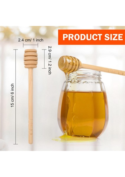 100 Adet Bal Kepçe Çubukları Mini Bal Kepçeleri 6 Inç Ahşap Bal Kepçesi Bal Kepçesi Kepçe Karıştırıcılar Petek Çubuğu (Yurt Dışından) fiyatları