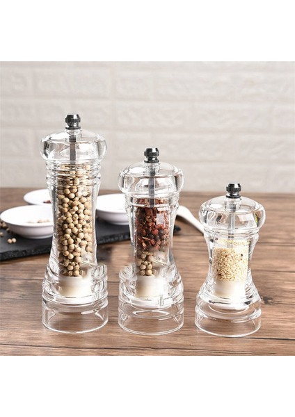 Biber Öğütücü-Akrilik Tuz ve Biber Shakers Seramik Rotor Mutfak Aksesuarları Tarafından Ayarlanabilir Kaba Sağlık L (Yurt Dışından) modelleri