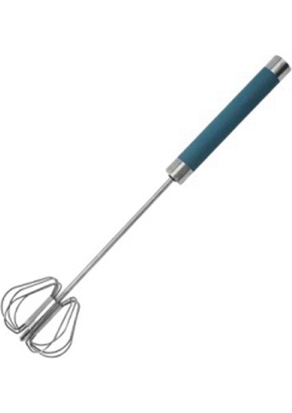 12 Inç Paslanmaz Çelik Yarı Otomatik Çırpma, El Push Döner Blender Yumurta Çırpma, Mikser Karıştırıcı Mutfak Alet Koyu Mavi (Yurt Dışından)