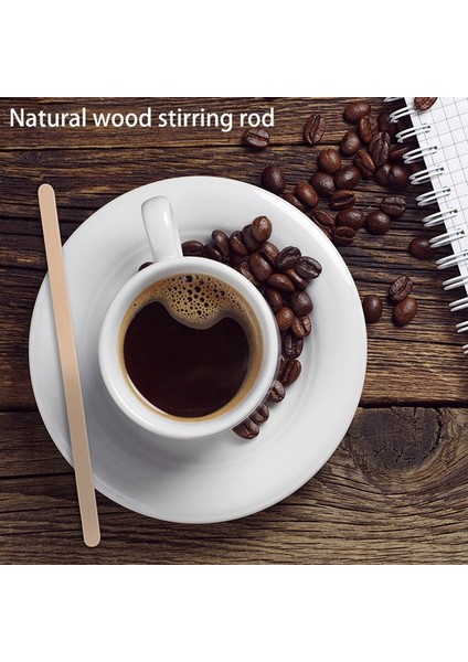 Ahşap Kahve Karıştırma Çubukları 7.5INCH-100 Paket Yuvarlak Uç, Sıcak Içecekler Için Çevre Dostu Karıştırıcılar, Doğal Ahşap B (Yurt Dışından) fiyatları