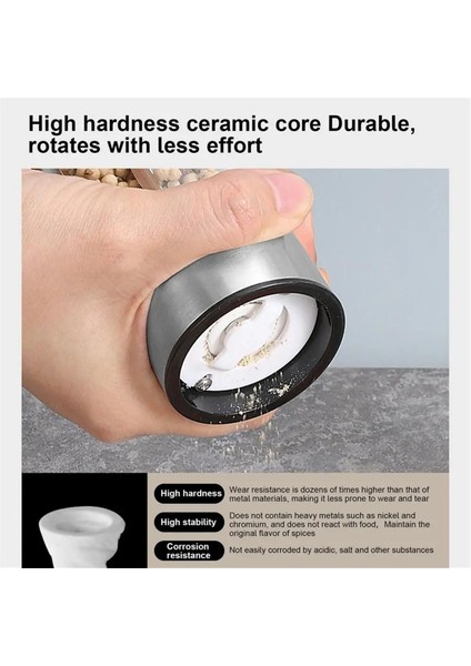 Biber Değirmeni Öğütücü El Doldurulabilir Biber Değirmeni Değirmeni Ayarlanabilir Kaba Paslanmaz Çelik Biber Değirmeni Doldurulabilir (Yurt Dışından) indirimleri