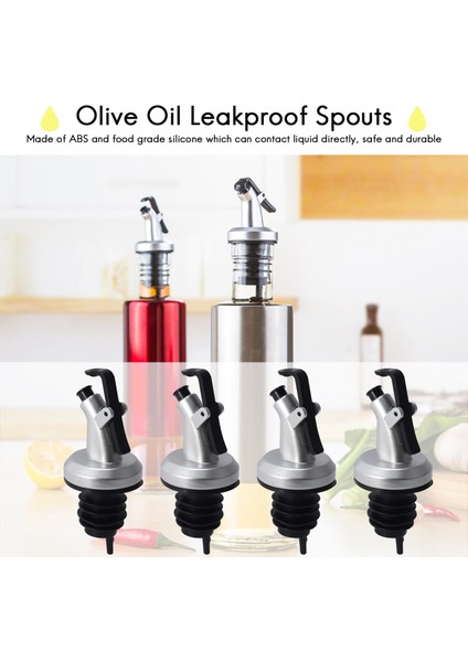 Zeytinyağı Sızdır Yalıplı Spouts Şarap Dispenser Pourer Mutfak Aletleri Şişe Sızdırmazlık Nozumu Kokteyller Için, Partiler 10 Parça (Yurt Dışından) modelleri