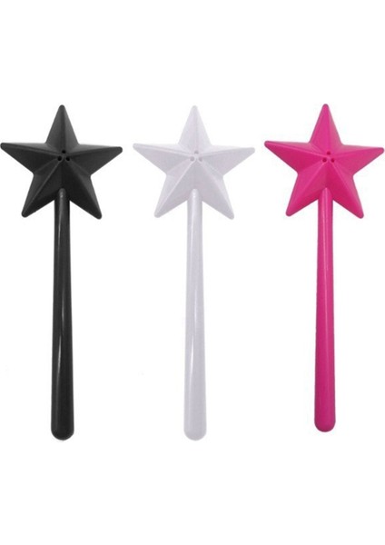 Tuz ve Karabiber Çalkalayıcı Asalar Tuz ve Karabiber Asa Çalkalayıcılar, Siyah ve Beyaz ve Pembe, Yıldız Asa Tuzu (Yurt Dışından)