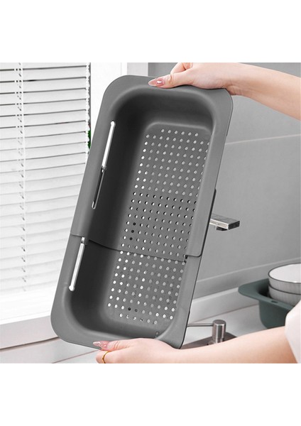 Lavabonun Üzerine Uzatılabilen Meyve ve Sebze Filtre Sepeti Bir Bulaşık Makinesi ile Yıkanabilir. (Yurt Dışından) fırsatları