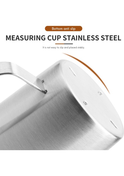 Paslanmaz Çelik Ölçüm Kupası Kupa Karıştırma Reçine Araçları Hassasiyetli Mutfak Jug Pour Spout Pişirme Pişirme 500ML (Yurt Dışından) indirimleri