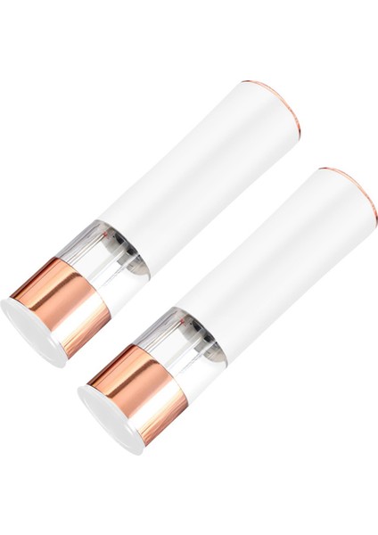 2pcs Otomatik Tuzlu Biber Öğütücü Elektrikli Baharat Fabrikası Pil Partılı Ayarlanabilir Kaba Mutfak Mutfak -Beyaz (Yurt Dışından)