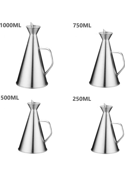 1000ML Paslanmaz Çelik Zeytinyağı Şişesi Sirke Sos Baharat Dispenser Sınır Depolama Konteyneri Mutfak Için (Yurt Dışından) modelleri