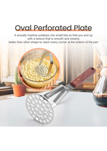 Patates Masher Paslanmaz Çelik Ağır Derecilik Güçlü Slip Anti-Slip Sapır Bükülmesi Kolay Kullanımı Kolay Sağlam Inşaat (Yurt Dışından) indirimleri