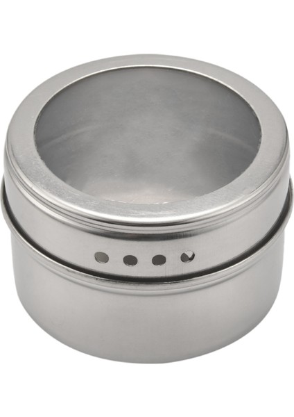 10PCS/SET Net Bir Kapak Manyetik Paslanmaz Çelik Baharat Kavanoz Sosu Biber Baharat Konteyneri Mutfak Ev Eşyaları (Yurt Dışından)