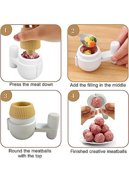 Köfte Üreticisi, 2 Adet Yapmayan Köfte Kepçesi Top Üreticisi, Beden Meat Baller, Çok Işlevli Meat Baller Maşa (Yurt Dışından) modelleri