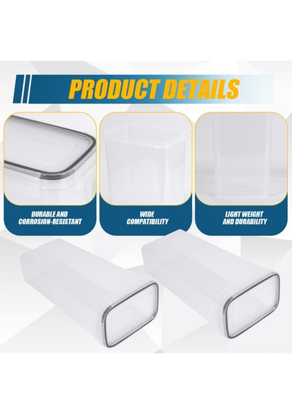 Kiler Organizasyonu ve Depolama Için Hava Geçirmez Uzun Gıda Saklama Konteyneri Seti, 2pcs 2.8l Spagetti Kapları (Yurt Dışından) indirimleri