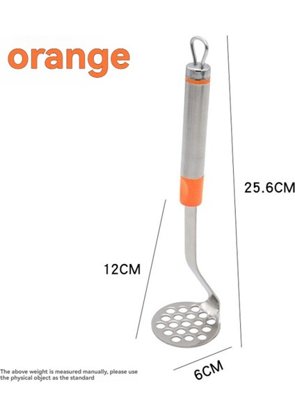 2pcs Paslanmaz Çelik Sarımsak Pres Patates Köfte Kitchen Gadget Çok Fonksiyonlu Manuel Masher Turuncu (Yurt Dışından) fiyatları