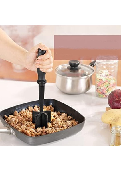 Kıyma Için Et Çipi, 5 Kavisli Bıçak Kıyma Sığır Eti Ezici, Naylon Et Spatula Kıyıcı, Mutfak Aletini Karıştırın ve Doğrayın (Yurt Dışından) modelleri