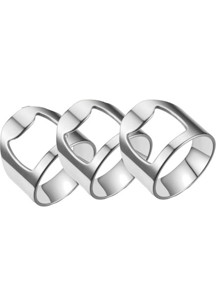 32PCS Barmen Ring Barmen Yüzük Şişe Açıcı Paslanmaz Çelik Halka Şişe Açıcı Şişe Açıcı Barmenler Için, C (Yurt Dışından)