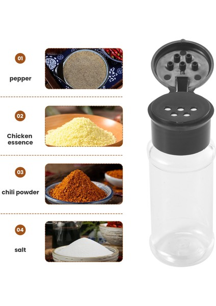 20PCS/SET 100ML Baharat Tuzlu Biber Çalkalayıcılar Siyah Baharat Kavanozu Biber Şişe Barbekü Çeşni Mutfak Alet Aleti (Yurt Dışından) fırsatları