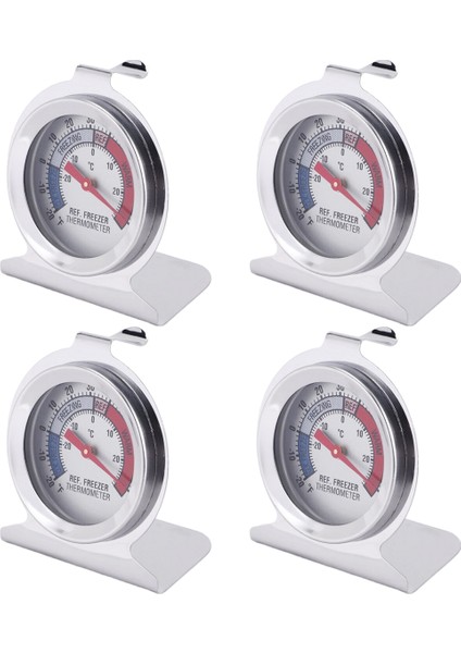 4pc Buzdolabı Termometresi, Dondurucu Buzdolabı Için Kırmızı Gösterge Termometresi ile Asılı Kanca ve Stand (Yurt Dışından) modelleri