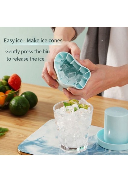 Küçük Buz Maker Kupası Mini Buz Meydanı Maker Kalıp Silindir Silikon Buz Tepsisi Dondurucu Için Kolay Serbest Bırakma Buz Kafesi A (Yurt Dışından) fırsatları