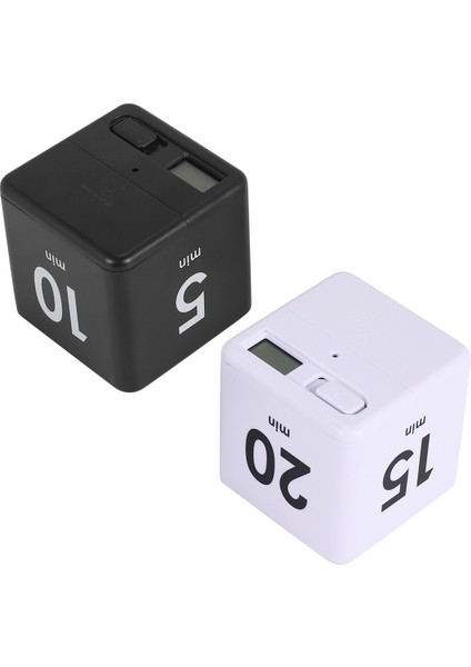 2pcs Küp Zamanlayıcıları Yerçekimi Sensörü Flip Zamanlayıcı Mutfak Zamanlayıcısı Zaman Yönetimi ve Geri Sayım 1-5-10,15-20-30-60 Dakika (Yurt Dışından)