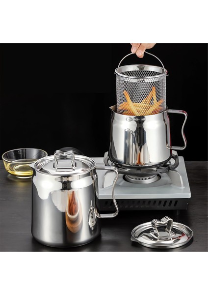 Paslanmaz Çelik Yağ Filtre Tenceresi, 304 Paslanmaz Çelik Büyük Kapasiteli Çok Yönlü Yağ Filtre Kap, Yağ Filtre Tankı 2l (Yurt Dışından) indirimleri