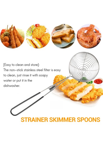 3 Parçalı Yuvarlak Sıçır Stren Süzgeçsiz Çelik Asya Shabu-Shabu-Shabu Örümcek Yoksama Kaşık Seti, Örgü Kaşığı Set (Yurt Dışından) modelleri