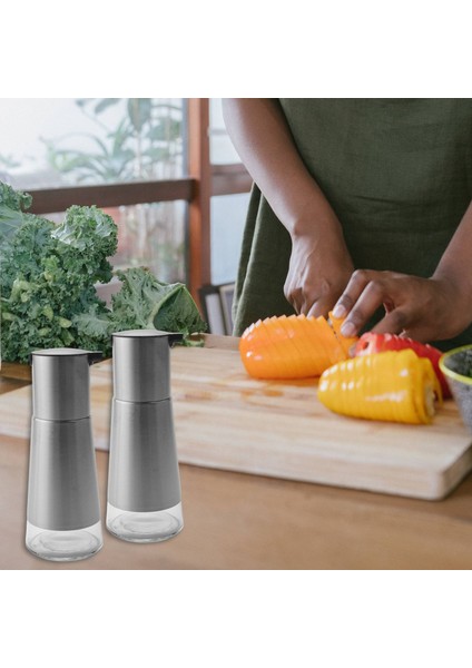 Zeytinyağı ve Sirke Dağıtıcı Seti, Zarif Cam Şişe ve Damlalı Tasarımlı 2 Paket Zeytinyağı Dağıtıcı Cruet (Yurt Dışından) modelleri