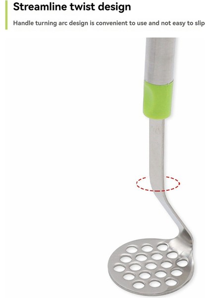 2pcs Paslanmaz Çelik Sarımsak Pres Patates Köfte Kitchen Gadget Çok Fonksiyonlu Manuel Masher Yeşil (Yurt Dışından) fırsatları