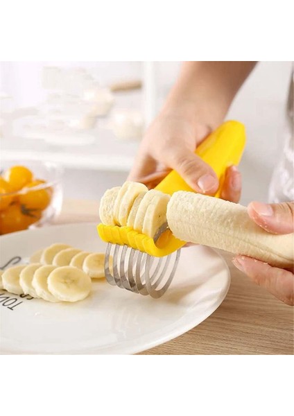 3pcs Gıda Manuel Dilimleyici Paslanmaz Çelik Gıda Dilimleyici Muz Çilek Salatalık Havuç Yumurta Dilimleyici Sebze Meyve Dilimleyici (Yurt Dışından) fiyatları