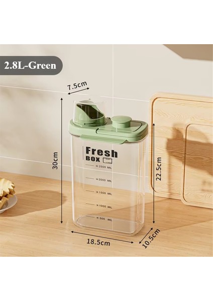 Hava Geçirmez Gıda Saklama Konteyneri Seti-Ölçüm Kabına Sahip Nem Geçirmez Mutfak Organizatörü, Taze Tutan Mühürlü Kavanozlar B (Yurt Dışından) fiyatları