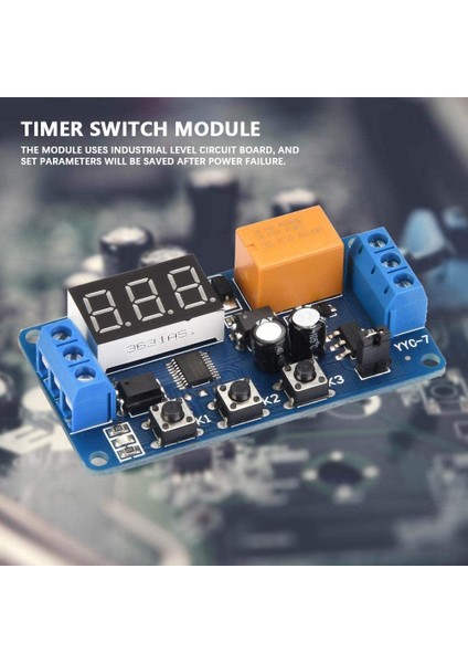 Zaman Gecikme Modülü LED Ekran Zamanlayıcı Rölesi 3V 3.7V 4.5V 5V 6V Sinyal Döngüsü Zamanlama Anahtarı Çok Fonksiyonlu Ayarlanabilir (Yurt Dışından) modelleri