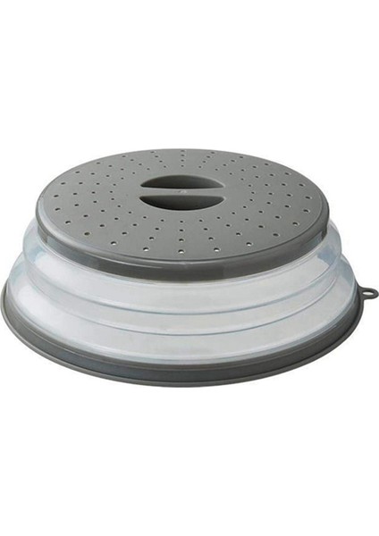Havalandırılmış Katlanabilir Mikrodalga Fırlatma Kapağı Yiyecek Için, Mutfak Yemeği Kase Tabağı Kapağı Asılabilir, Meyve Tahliyesi Sepeti, Gri (Yurt Dışından)