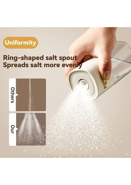 Pres Tipi Kontrole Sahip 180ML Cam Tuz Çalkalayıcı, Mutfak Kullanımı Için Mühürlü Baharat Kavanozu, Temizlenmesi Kolay Bir (Yurt Dışından) fırsatları