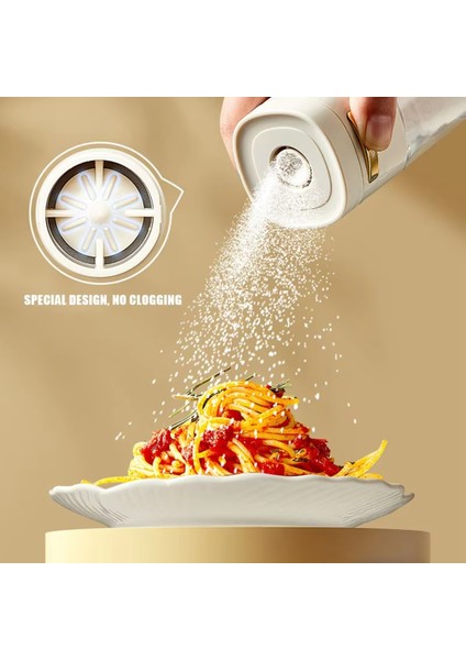 Pres Tipi Kontrole Sahip 180ML Cam Tuz Çalkalayıcı, Mutfak Kullanımı Için Mühürlü Baharat Kavanozu, Temizlenmesi Kolay Bir (Yurt Dışından) indirimleri