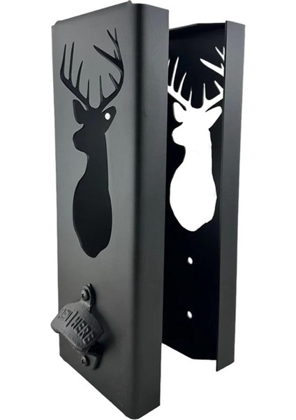 Şişe Açıcı ile Soğutucu Tutucu, Duvara Monte Can Soğutucu Tutucu, 1 Arada Soğutucu Tutucu, Ergonomik Manyetik, B (Yurt Dışından)