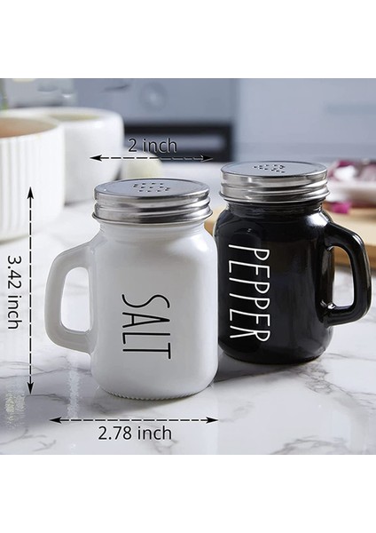 Çiftlik Evi Tuzu ve Karabiber Çalkalayıcılar Seti, 4 Oz Sevimli Tuzlu Biber Çalkalayıcı, Modern Çiftlik Evi Mutfak Dekoru (Yurt Dışından) modelleri