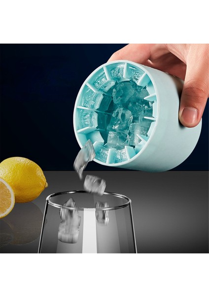 Buz Küpü Maker Silindir Silikon Buz Küp Kalıp Hızlı Dondurur Buz Kabukları Tepsileri, Yaratıcı Silindir Buz Kovası Buz Maker, A (Yurt Dışından) modelleri