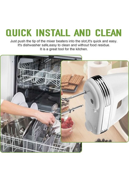 Cuisinart Paslanmaz Çelik Sol ve Sağ Turbo Tarzı Çırpıcılar, Tel Yumurta Çırpma, Sıvı Karıştırma Çubuğu Için El Karıştırıcı Çırpıcılar (Yurt Dışından) fiyatları