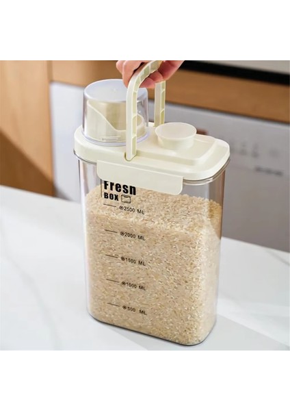 Hava Geçirmez Gıda Saklama Konteyneri Seti-Ölçüm Kabına Sahip Nem Geçirmez Mutfak Organizatörü, Taze Tutan Mühürlü Kavanozlar A (Yurt Dışından) fırsatları