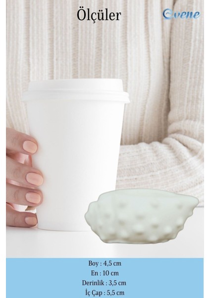 Mumluk Şamdan Tealight Mum Uyumlu Deniz Kabuğu Model