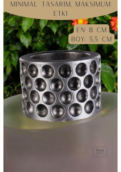 Dekoratif Saksı Minik Kaktüs Saksısı Puantiye Model