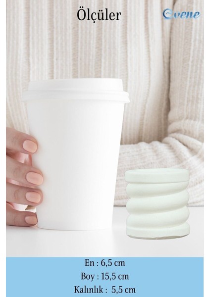 Mumluk Şamdan Tealight ve Ince Mum Uyumlu Spiral Model