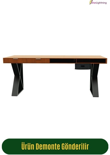 Gizli Çekmece Organizer Masa Altı Saklama Kabı Büyük Boy Dikey Demonte Mdf Siyah Renk