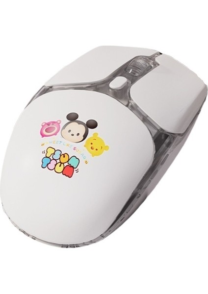 Çilek Ayı Kablosuz Bluetooth Fare Sevimli Karikatür Ince Çift Modlu Fare (Yurt Dışından)