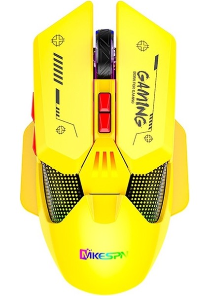 Tam Hızlı Mekanik Rgb Makro Tanımlı Kablosuz ve Kablolu Çift Modlu Oyun Faresi (Yurt Dışından)