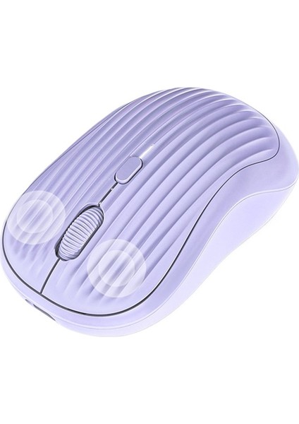 Kablosuz Fare Sessiz Şarj Bluetooth Çift Mod Oyun Iş Ofis Dizüstü Bilgisayar Masaüstü (Yurt Dışından)