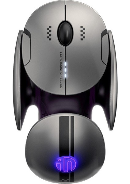 Bluetooth Kablosuz Üç Modlu Fare Sessiz Şarjlı Işıklı Iş Ofisi Oyun (Yurt Dışından)