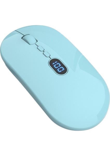 Power Display Kablosuz Çift Modlu Bluetooth Fare Şarjlı Sessiz Dizüstü Bilgisayar Iş Ofis Faresi (Yurt Dışından) modelleri
