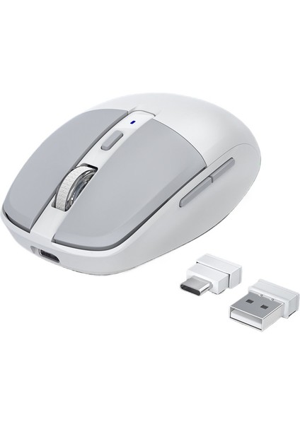 Çift Alıcılı, Type-C/usb2.4g, Bluetooth 5.1, Üç Modlu, Kablosuz, Rgb Şarjlı, Sessiz Fare (Yurt Dışından)