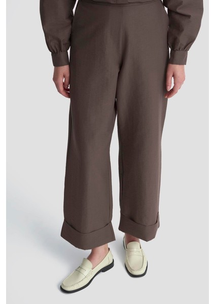 Pileli Pantolonlu Takım 25K6101 Kakao indirimleri