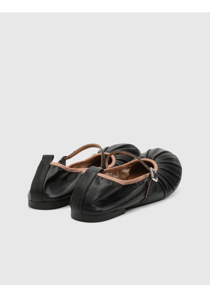 Stragier Hakiki Deri Kadın Siyah Babet fırsatları