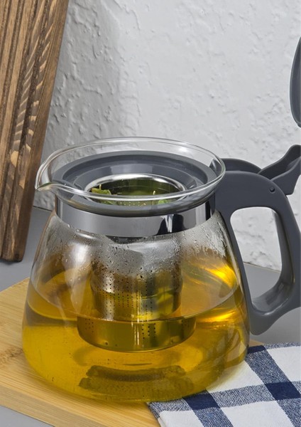 Çay Makinesi Uyumlu Cam Demlik - Süzgeçli Demlik 1100ML fiyatları